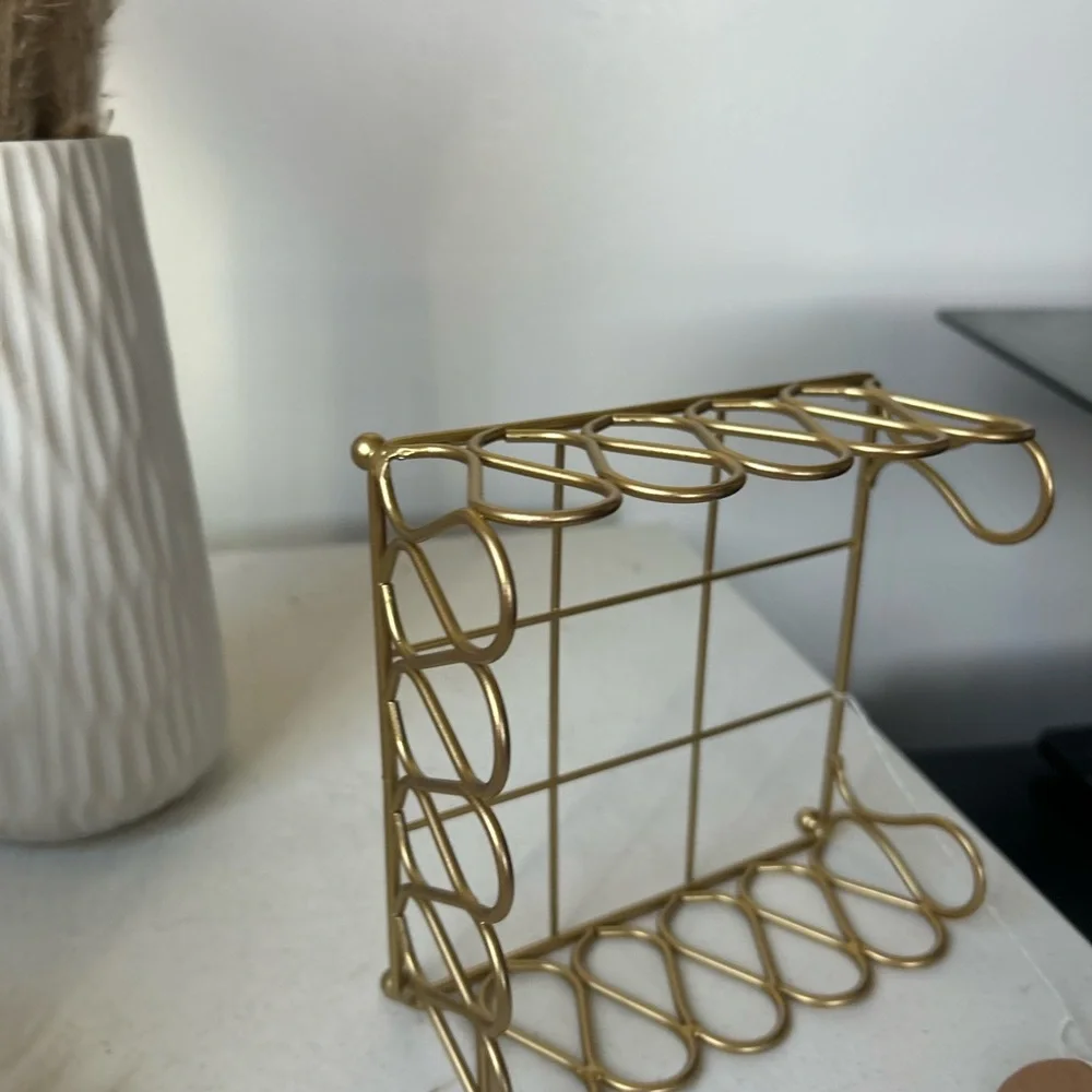 Elegant Gold Bathroom Tray organizer new